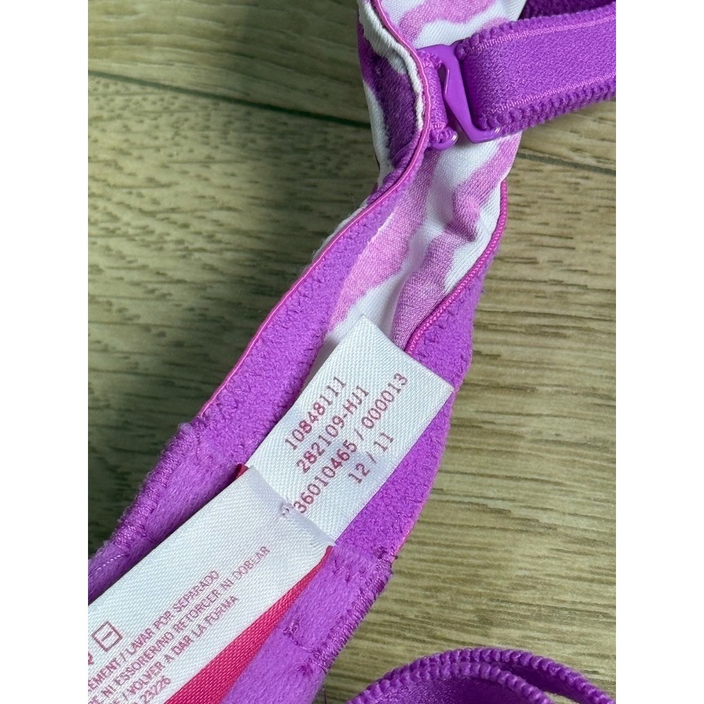 VS PINK Zebra Print Wear everywhere Demi Bra 36D Victorias Secret y2k style - Picture 11 of 11